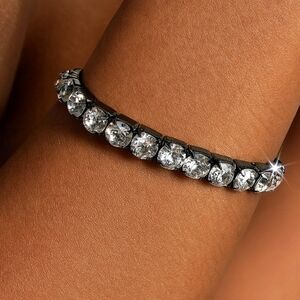 Women Shiny Round Crystal Stretch Stretchy Bracelet Fashion Jewelry  A6